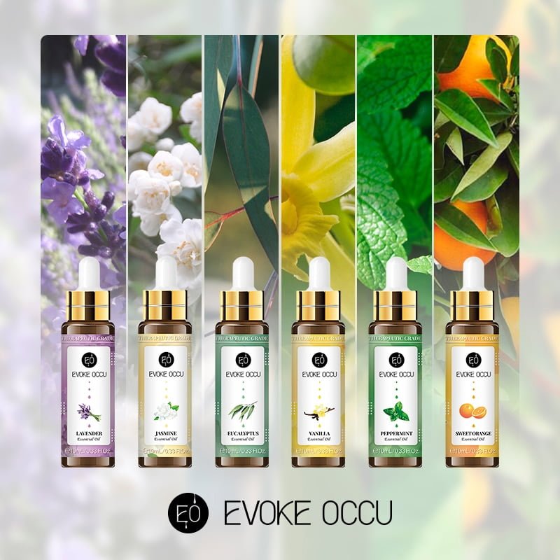 Eucalyptus Tea Tree Essential Oils 10ML with Dropper Diffuser Aroma Oil Lavender Jasmine Sandalwood Bergamot Rose Vanilla Oil