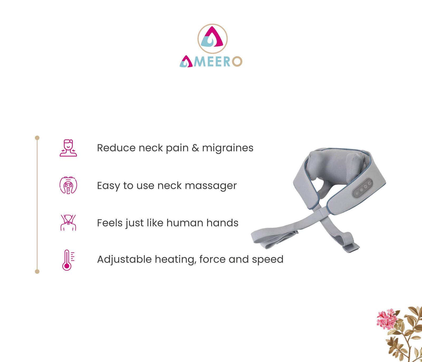 Ameero Neck and Shoulder Massager – Relaxation You Deserve - Image 5